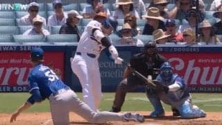 恐怖の打球音！大谷翔平、逆方向“変態パワー弾”がエグすぎる　観客たちのリアクションが話題に「破壊力ある音だな」「すげえ…」