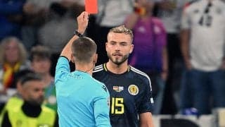 ドイツ戦で一発退場のスコットランド代表DFに2試合の出場停止…ギュンドアンに両足タックル