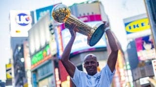 渋谷にNBAレジェンド上陸…レイ・アレンが河村勇輝や少年少女に伝えた“大事なこと”