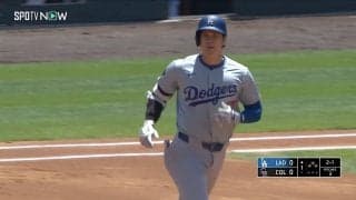 ワオ、入ったの！？大谷翔平が先頭打者アーチで見せた“僅かな”口の動き　打球の行方に固唾を飲む“一瞬の”出来事