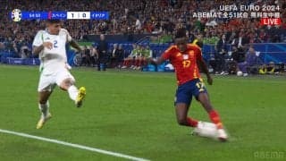 「無双だ」“キレッキレ突破”で堅守イタリアを破壊！ スペイン逸材ウイングが決勝ゴールを演出した瞬間「クロスがうますぎる」「凄まじいな」