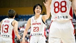 バスケ女子日本代表が豪州相手に2連勝…林ら2ケタ得点5人、パリ五輪へアピール合戦