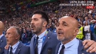 「ブッフォンさんおるぞ！」イタリア代表レジェンドの“国歌熱唱”にSNSザワつく！ ベストポジションに立った46歳に「イケオジすぎる」「俳優みたい」の声も