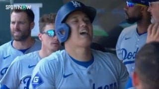 あれはなんだ… ！？ 大谷翔平、先頭打者アーチ→ベンチで見せた“謎の動き”が話題に　ファン注目「めっちゃ嬉しそう」「最近こっち系の動きだなw」