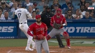大谷翔平の打席で元同僚左腕サンドバルが緊急降板 投げた瞬間マウンド上で利き腕震わせ悶絶、苦悶の表情 大谷も心配顔に