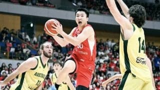 富永啓生が3カ月ぶりの実戦で躍動するも豪州に惜敗「チームケミストリーはまだまだ」