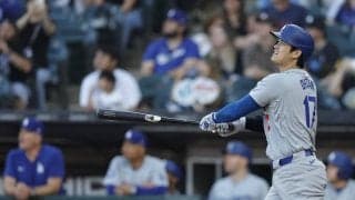 大谷翔平に敵地騒然 104年のチーム史上初“ロード2試合連続先頭弾”の偉業にざわめき止まらず「とんでもねぇや」「大谷ヤバすぎ…」