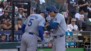 一体、何が起きた…！？ 大谷翔平の“恐ろしさ”が分かるシーン　先頭打者アーチ直後の“ある行動”にファン騒然 「頼りになるな…」「強いチームって感じ」