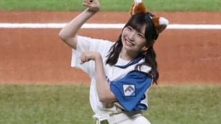 エスコンに舞い降りた＂天使＂に話題沸騰　ツインテールのきつねダンス披露に「まさに最強」「宝石ダンス」