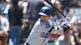 大谷翔平、4度目3三振でド軍大敗　5戦ぶり無安打もリーグ“5冠”、6月は12HR＆24打点