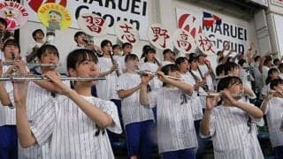 雨のZOZOマリンに響いた「歓喜のテーマ」　選手を後押し…習志野高が奏でた“美爆音”