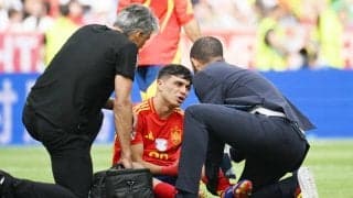 負傷交代のペドリ、ユーロ中の復帰厳しいか…最低でも全治1カ月の報道も