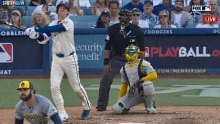 大谷翔平、あと少しでホームラン！30歳初ヒットはスリーベースで自己ワースト15打席連続ノーヒット破り今季107安打 ナ・リーグ打率3位で三冠王も視野 三塁打は今季3個目