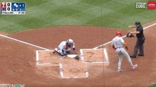 えっ… ランナーが消えた？ 一体、何が起きた…！？ 美しすぎる“神スライディング”で本塁生還　捕手が絶望… MLB屈指の爆速男の走塁が話題に