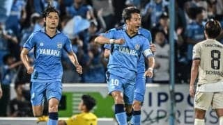 【磐田が土壇場の同点劇で、川崎を相手に獲得した勝点１の重みとエース復活の意味(1)】同点劇は”ラッキー”ではあったが……後半41分に主将投入で押し上げたライン