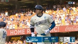 「バット折れたかと思った」大谷翔平、時速177キロ“驚速の”弾丸アーチにファン衝撃　「打球速すぎ！」一瞬で突き刺さった“異次元インパクト”の瞬間