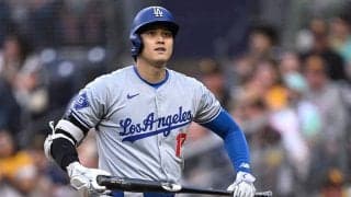 大谷翔平、5試合ぶり無安打で打率.314　通算200号＆5戦連続盗塁お預け…ド軍4連敗