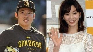 杏奈夫人が「おキレイ」　お揃い黒コーデ…松井裕樹夫妻に日米興奮「お2人とも素敵」