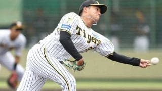 1軍未登板も…虎の変則左腕は「究極の秘密兵器」　防御率1.40に「早く上がってこい」