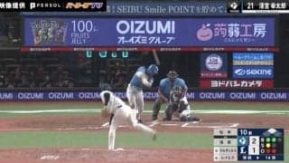 もはや芸術！？場内息を呑む軌道…滞空時間5.3秒の衝撃着弾シーン　日本ハム・清宮幸太郎の“特大アーチ”が美しすぎると話題