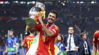 「キャリアで最高の日」大会最優秀選手に輝いたロドリ、ユーロ決勝は負傷で前半のみプレーも欧州王者に誇り「全てを出し切れば報われる」