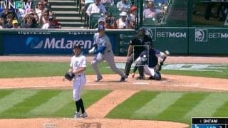 あの動きは一体、なんだ…！？ 大谷翔平、野手を襲った“打球”がヤバすぎる　前田健太から打ったヒットにファン騒然「かなり変化したな」「魔打球w」