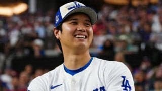 大谷翔平も両手あげて大喜び　同僚息子の神キャッチに球宴会場熱狂「すごい」