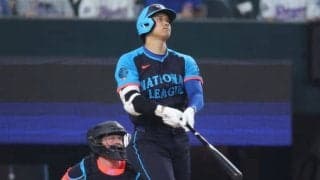 ジャッジも呆然…大谷翔平　球宴初アーチが特大の3ラン！日本人選手初の”柵越え”に球場騒然　 右翼ソトも一歩も動けず
