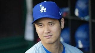 大谷翔平、後半戦へ向け“笑顔”で球場入り！ 4年連続4度目の30号到達なるか　自身初の「30-30」へ視界良好