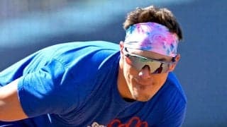 大谷に匹敵…同僚の「筋肉すごい」　斬新スタイルで露わ、衝撃メロン肩にSNS驚き