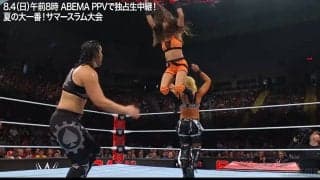 女子レスラーが“半失神”の衝撃技 頭上に放り投げて「ヒザ迎撃」に場内どよめき