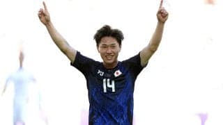 三戸舜介が先制ゴール！　U-23日本代表が1点リードに相手退場で数的優位も平河悠が負傷交代…【パリ五輪】