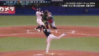 危ない！ ヤクルト村上が顔面スレスレの危険球を“マトリックス避け”で神回避の瞬間…球宴でまさかの暴投にも紳士対応「反射神経すご」「村上かっこいい」