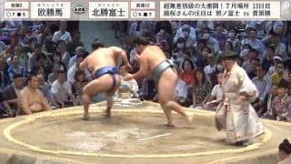 「（力士が）いなくなりました！」ベテラン藤井康生アナも驚きの結末 一体、何が起こった？ 「1人相撲で負けた」ファン騒然