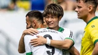 福田師王がPSMで初ゴール、PK2つ獲得に関与するなどボルシアMGの3-1勝利に貢献【PSM】
