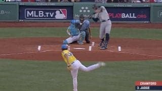 “放送事故級”の飛距離！ヤンキース・ジャッジの超特大場外弾がヤバすぎる　打球が飛びすぎて観客の様子がおかしくなる「グリーンモンスター意味ないw」「怪力すぎ」