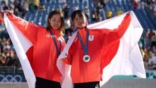 「金メダルに恋した14歳！」　女子スケートボードで再び快挙　初出場の14歳中学生、吉沢恋が金メダル、15歳の赤間凛音が銀メダル獲得！名実況も話題に【パリ五輪】