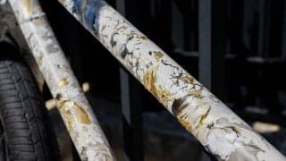 パリ2024オリンピック開会式 / BMXライダーが描くアート