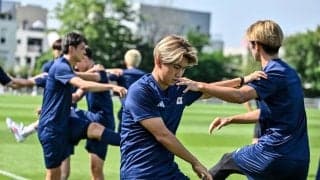 パリ五輪・サッカー日本代表が使用する練習場のピッチ横のホワイトボードに「ひらがなでの粋なメッセージ」！ 2連勝の地・ボルドーから移動したナントで“嬉しい応援”