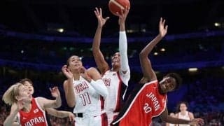 「体格差は依然として…」100点ゲームの米国が日本戦の勝因に”サイズ”を強調「顕著に表れた」【パリ五輪】