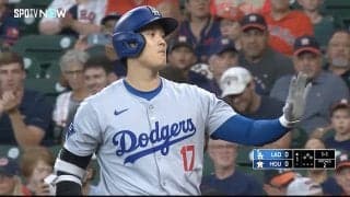 ちょっと待った、待った！ 大谷翔平、予想外のストライクコールに驚愕 思わずタイムを要求した“まさかの”判定シーン