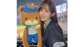 日本ハム、“ガチファン”グラドルが2軍で始球式　公園で練習「ストライク取りたい」