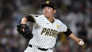 松井裕樹、大谷翔平からメジャー初奪三振　冴えたスライダー…1回を3者凡退2K