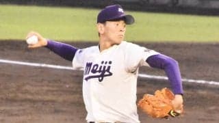 明治大・高須大雅はカーブ復活で大躍進 「楽天の岸孝之選手みたいに...」変わらぬ理想像でブレなく成長中