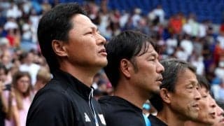 大岩剛監督は悔しさこみあげ声に詰まる場面も…ベスト8敗退もU-23日本代表の選手たちを称える「次を目指す良いきっかけに」