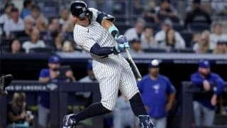 ジャッジ、メジャー最速40号　145m特大弾で大台到達＆100打点突破…大谷翔平に8本差つけ“独走”