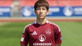 奥抜侃志が開幕戦でチームのファーストゴールを記録！ クローゼ監督率いるニュルンベルクはジヴジヴァーゼのハットで2点差逆転され敗戦【2.ブンデスリーガ】