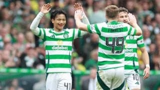 旗手怜央が開幕戦でファーストゴールを記録！王者セルティックが4発快勝で白星発進【スコティッシュ・プレミアシップ】