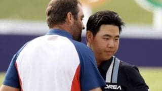 兵役免除ならずの“友”を気遣う 韓国ゴルフ男子と金メダル獲得名手のやり取りを英紙が脚光「驚くべき謙虚さだ」【パリ五輪】