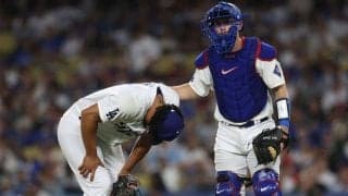 ド軍に暗雲…剛腕グラテロルが緊急降板に涙　復帰登板で負傷、両脇抱えられ退場